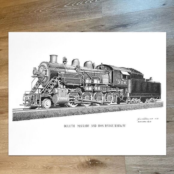 Duluth Missabe And Iron Range Railway #324 Train Prints - Picture 1 of 5